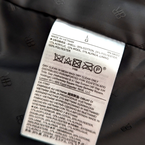 Banana Republic Moto Snow Leopard Print Alpaca Coat - Full Zip - Picture 6 of 16